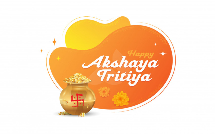 Happy Akshaya Tritiya Sticker Background