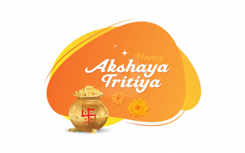 Happy Akshaya Tritiya Sticker Design Template