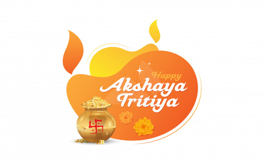 Akshaya Tritiya Greeting Sticker Design Template