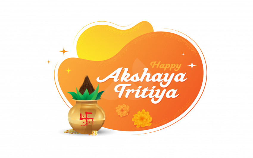 Happy Akshaya Tritiya Wishes Sticker Design