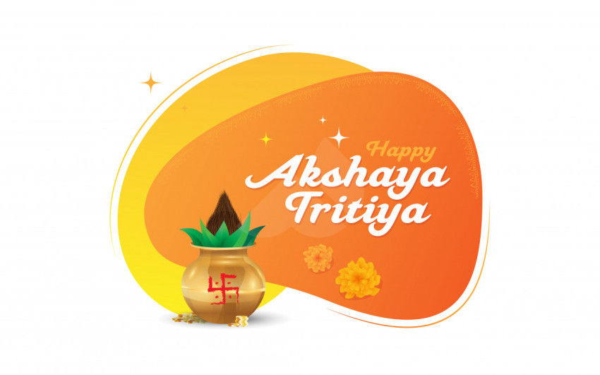 Happy Akshaya Tritiya Wishes Sticker Design