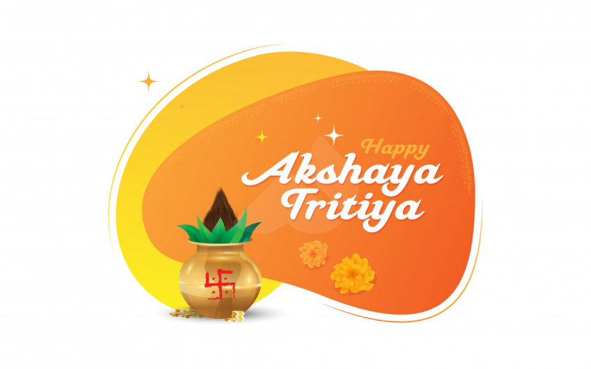 Happy Akshaya Tritiya Wishes Sticker Design