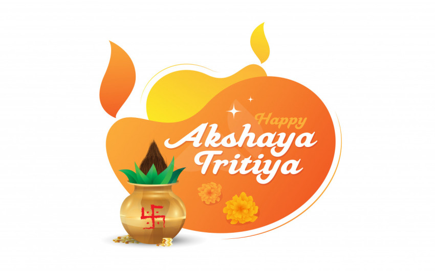 Akshaya Tritiya Wishes Sticker Background Template