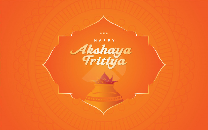 Akshaya Tritiya Wishes Greeting Background Template