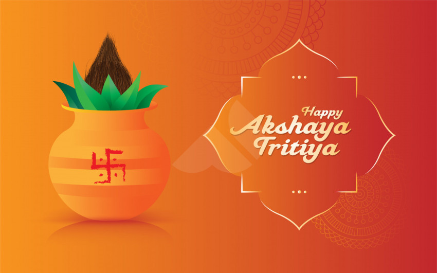 Happy Akshaya Tritiya Greeting Background