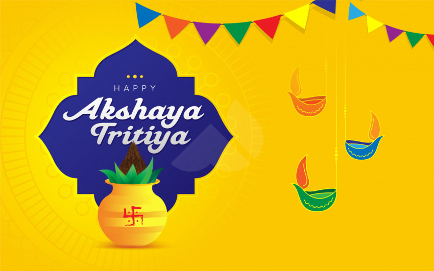Happy Akshaya Tritiya Background Template