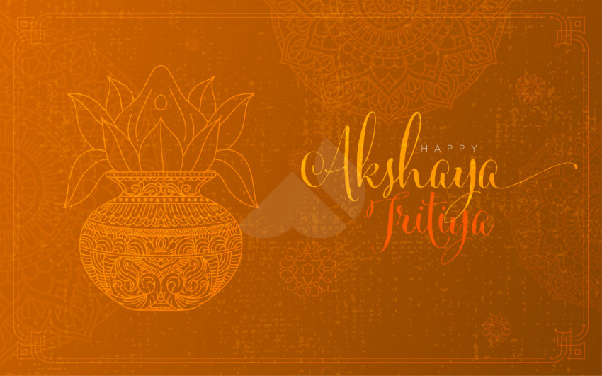 Happy Akshaya Tritiya Background Template