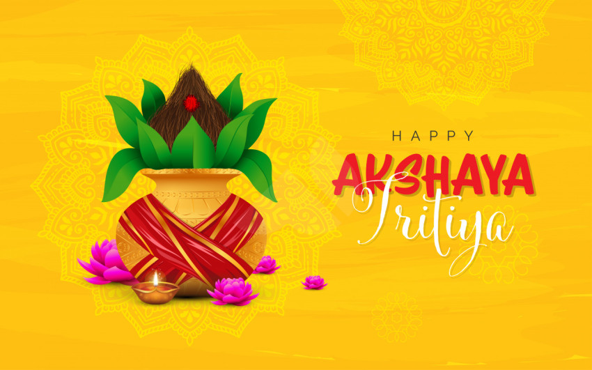 Happy Akshaya Tritiya Background Template