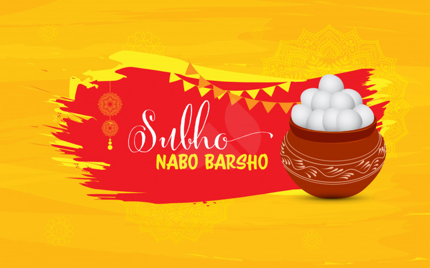 Shubho Noboborsho Wishes Background Template
