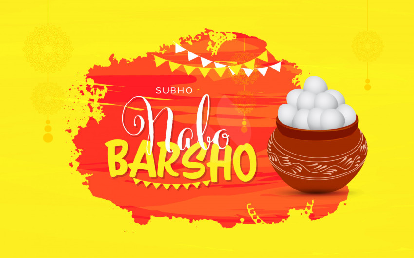Shubho Noboborsho Wishes Background Design