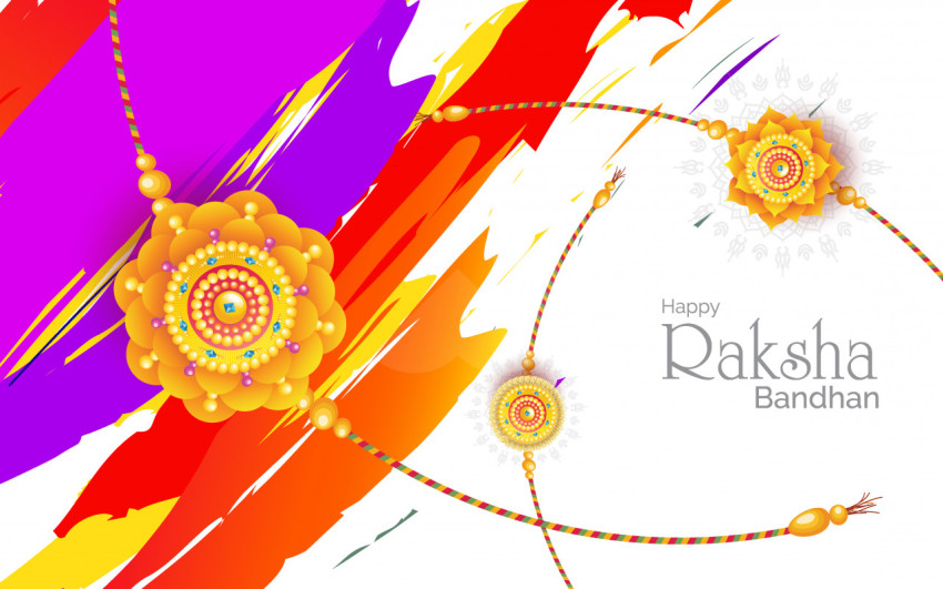 Creative Colorful Raksha Bandhan Background Template