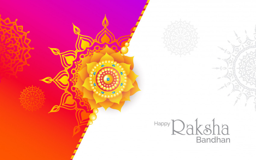 Beautiful Raksha Bandhan Wishes Background Template