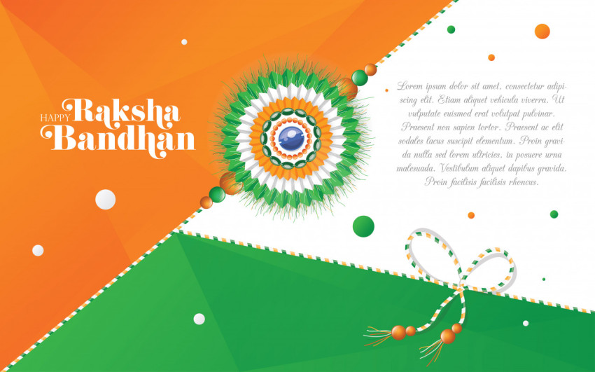 Raksha Bandhan Greeting Background Template