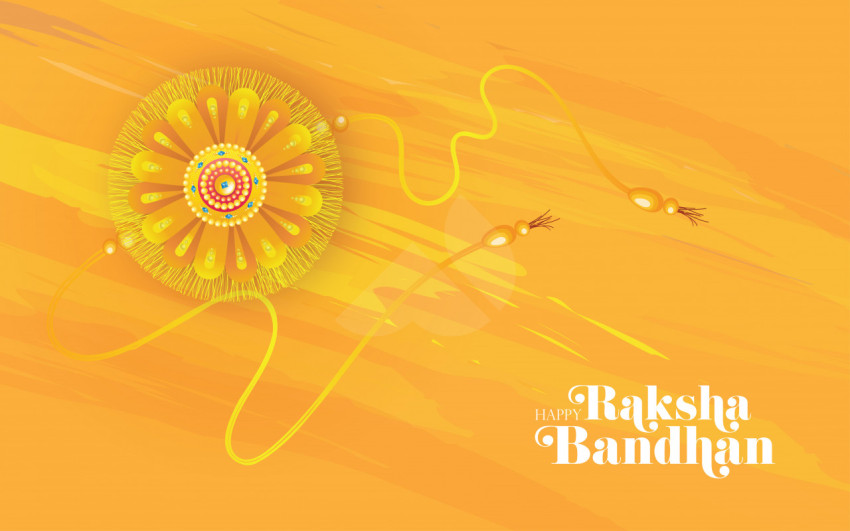 Happy Raksha Bandhan Wishes Greeting Background Design