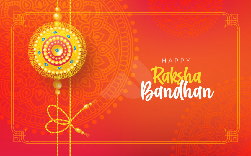 Raksha Bandhan Greeting Background Template Illustration
