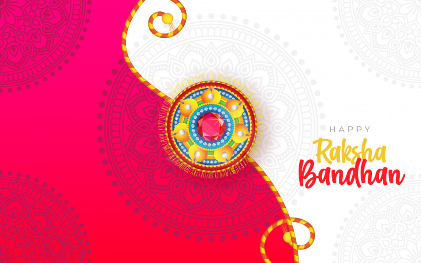 Raksha Bandhan Greeting Background Template Design