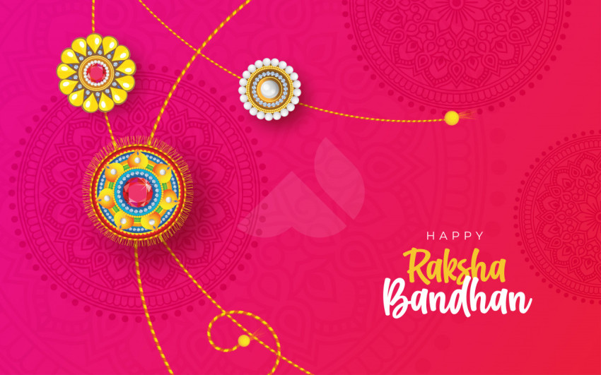 Raksha Bandhan Greeting Background Template Design
