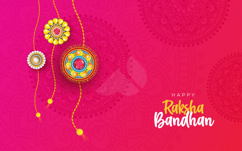 Happy Raksha Bandhan Wishes Greeting Background Illustration