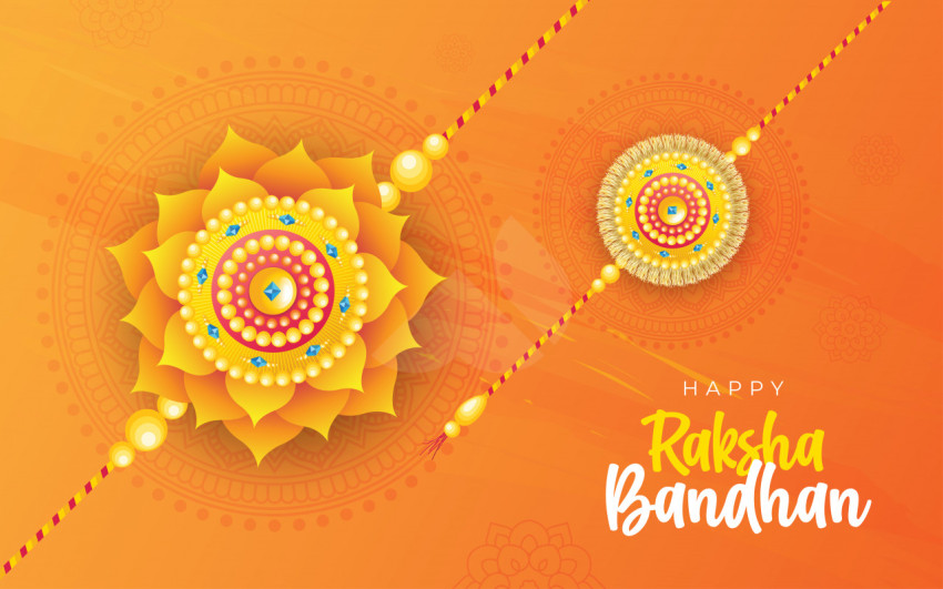 Happy Raksha Bandhan Wishes Background Template