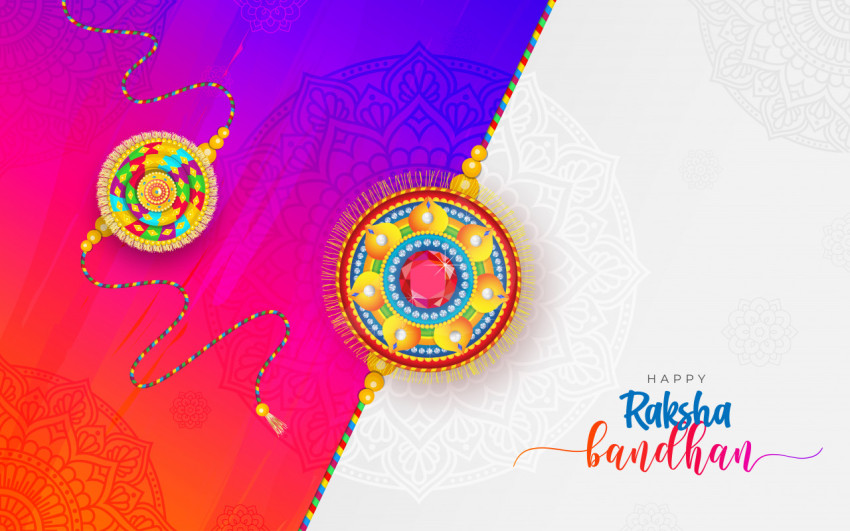 Raksha Bandhan Greeting Background Template