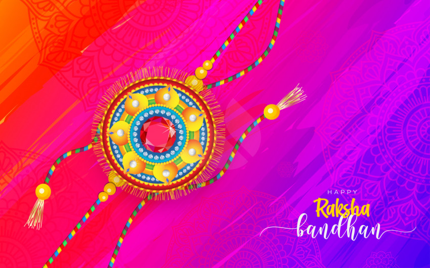 Happy Raksha Bandhan Wishes Greeting Background