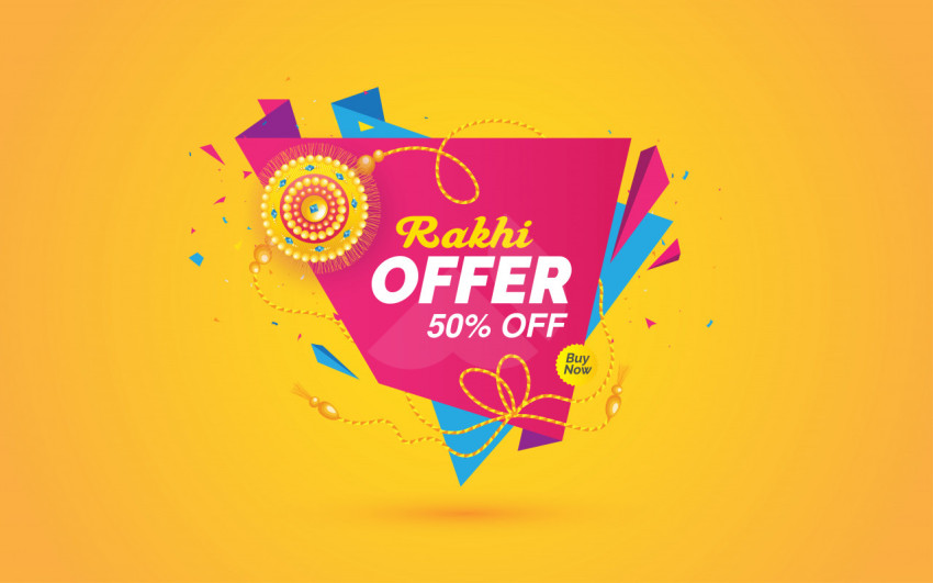 Rakhi Offer and Sale Banner Template