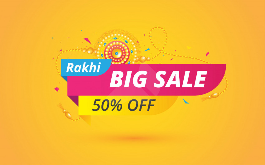 Rakhi Big Sale Banner Template