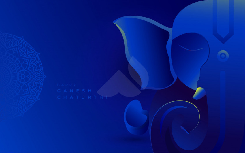 Happy Ganesh Chaturthi Greeting Background