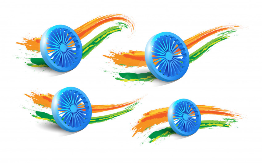 Indian National Flags Illustration