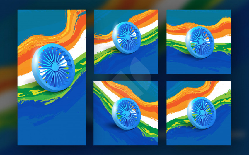 Indian Independence Social Banner Design Template
