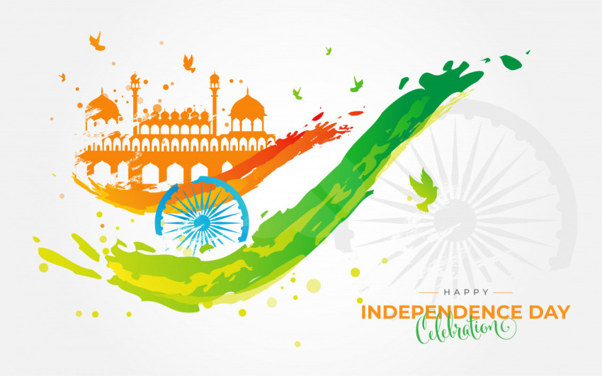 Indian Independence Day Greeting Design Template