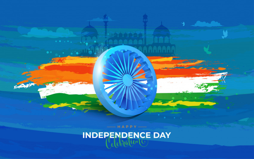 Indian Independence Day Wishes Greeting Background