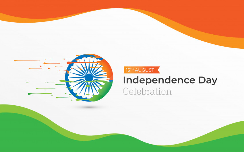 Indian Independence Day Tricolor Background