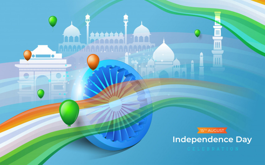 Indian Independence Day Greeting Background