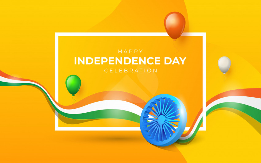 Independence day celebration background template