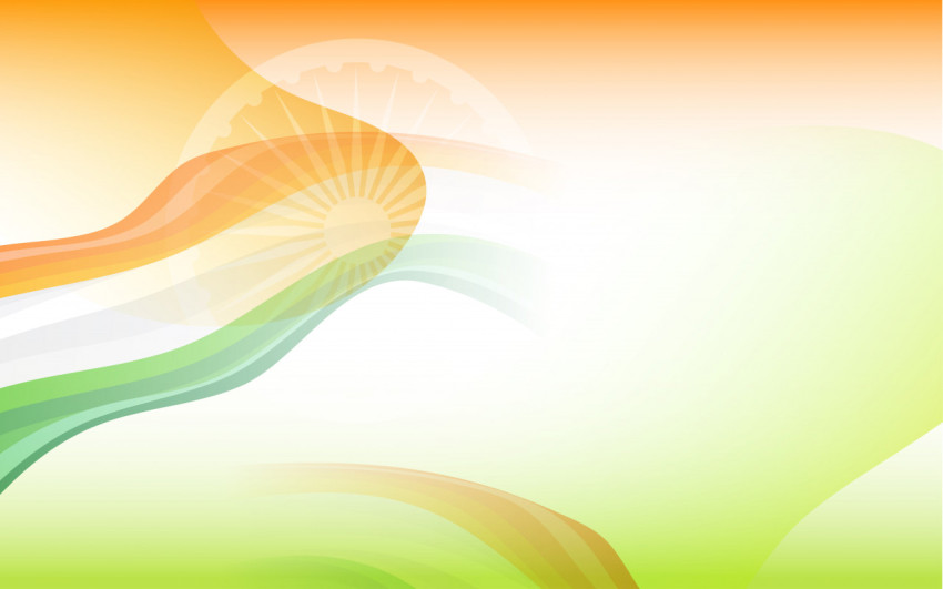 Tricolor Background with Indian Flag