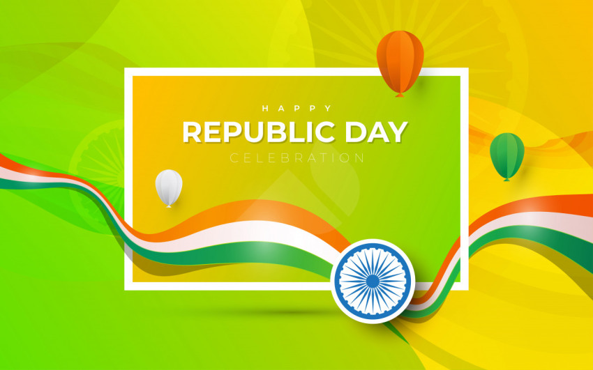 Happy Republic Day Celebration Banner