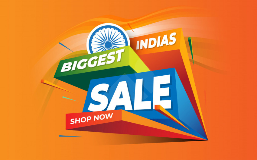 Indian Biggest sale background template