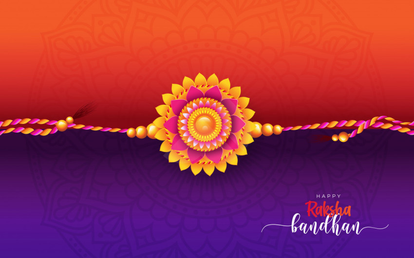 Happy  Raksha Bandhan Wishes Greeting Template