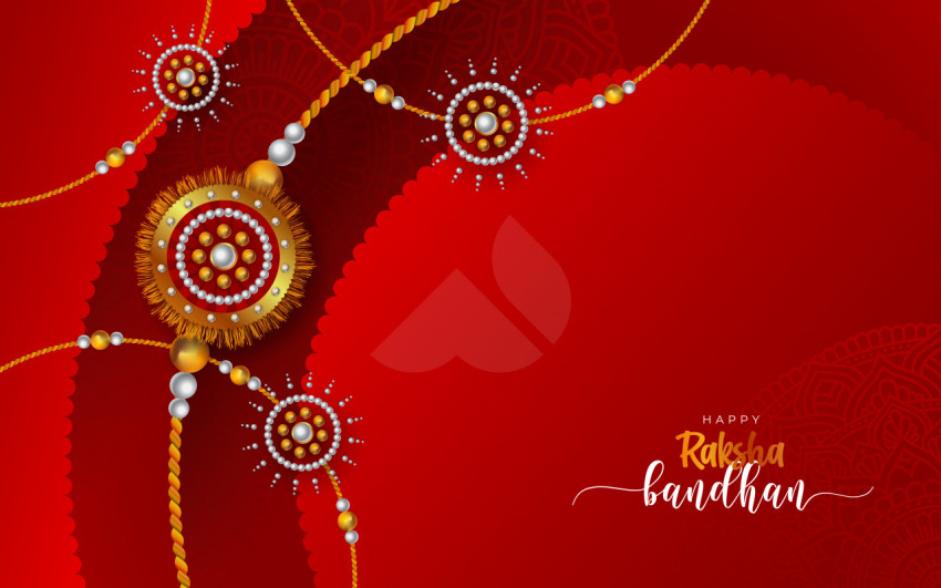 Happy Raksha Bandhan Wishing Greeting Template