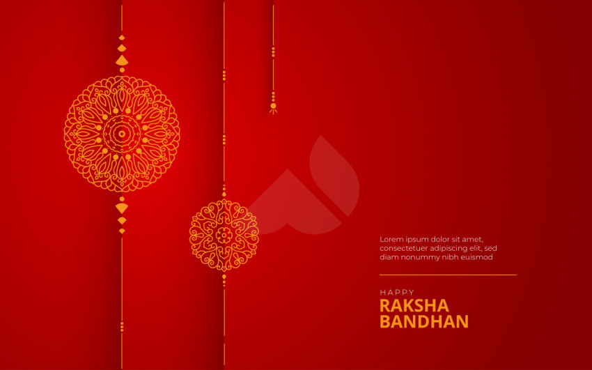 Happy Raksha Bandhan Greeting Backgrpund Template