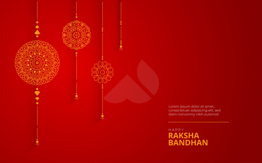 Happy Raksha Bandhan Background Template