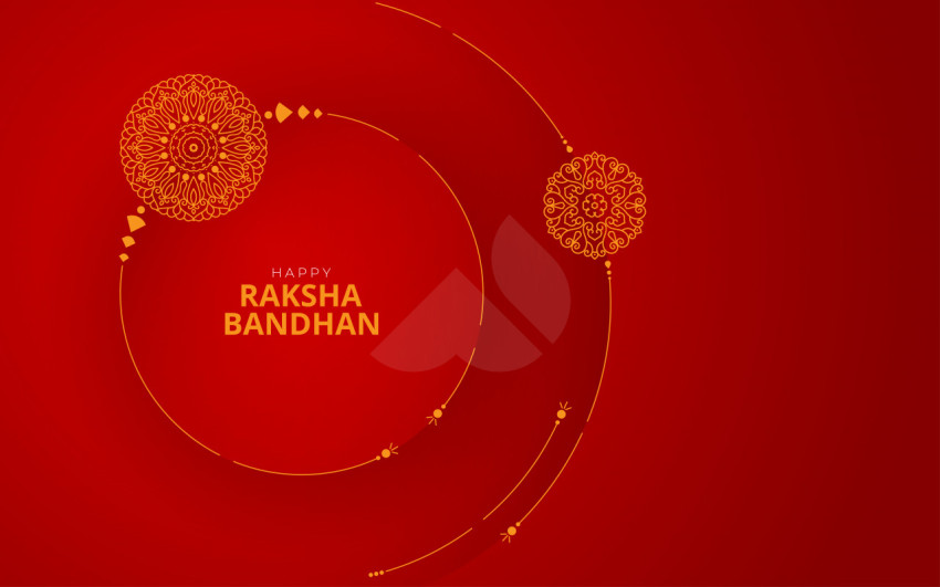 Happy Raksha Bandhan Greeting Background Template