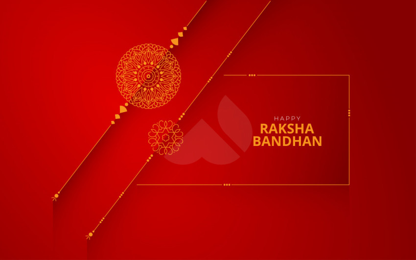 Happy Raksha Bandhan Greeting Design Background Template
