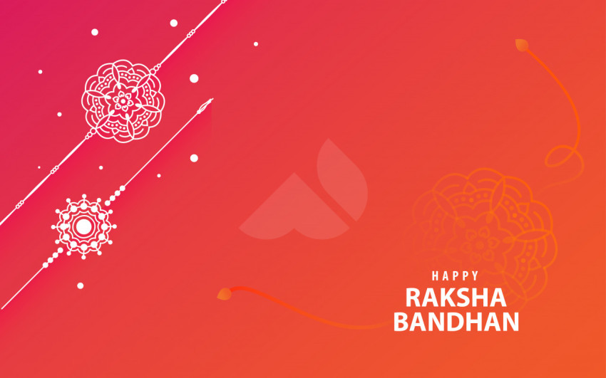 Free Happy Raksha Bandhan Greeting Background Template