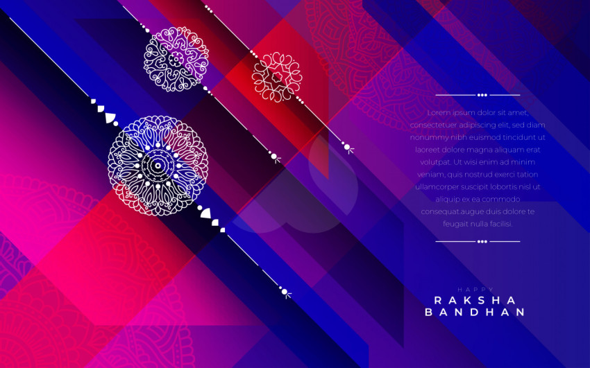 Happy Raksha Bandhan Wishes Greeting Template