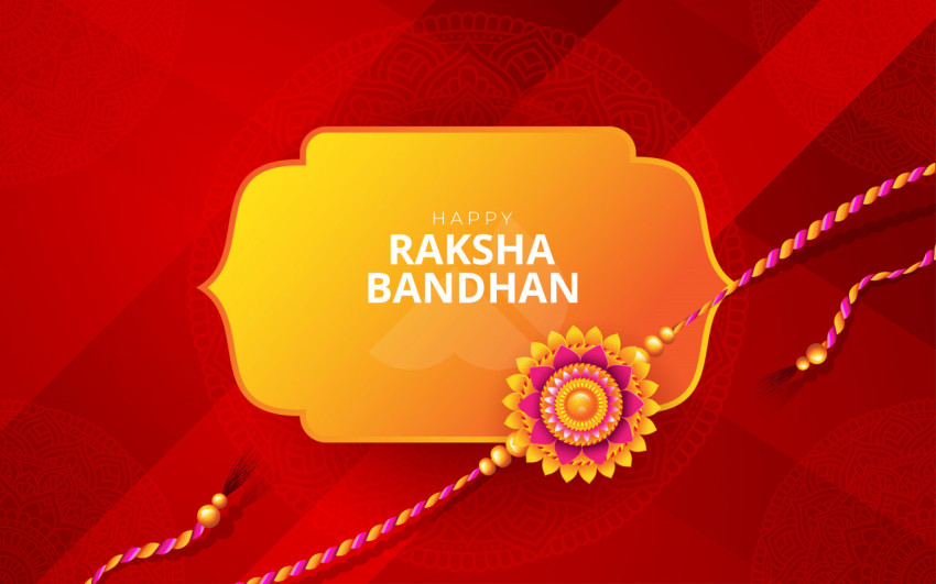Happy Raksha Bandhan Background Design Template
