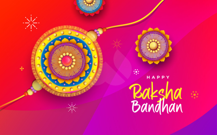 Happy Raksha Bandhan Background Template Illustration