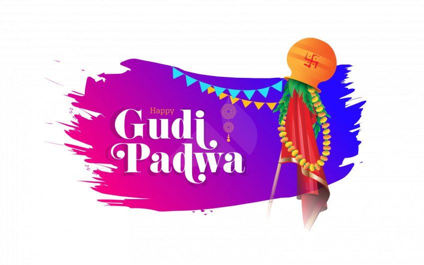 Happy Gudi Padwa Greeting Template