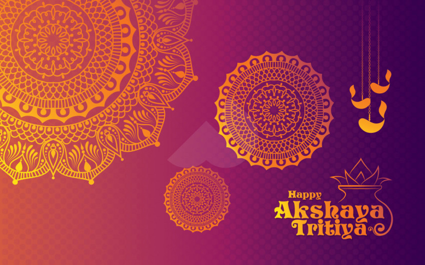 Happy Akshaya Tritiya Background Template